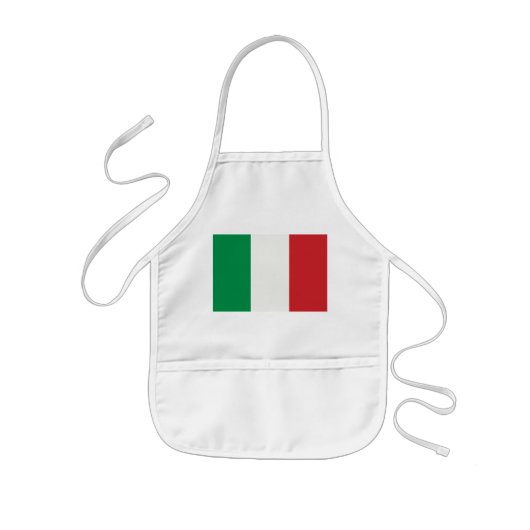 Kinder Küchenschürze mit Italien Fahne Schort (Voorkant)