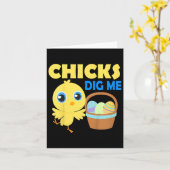 Kinder Kuikens Graaf Me Easter Egg Hunt Basket Fun Kaart (Gele Bloem)
