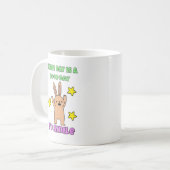 Kinder kunst elke dag is een goede dag om konijntj koffiemok (Voorkant links)