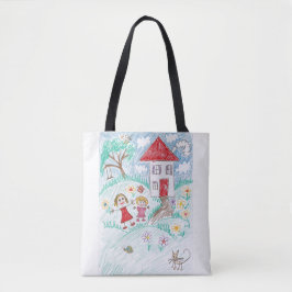 Kinder kunst kletst uw Afbeelding Tote Bag