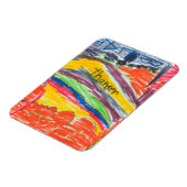 Kinder kunstwerk keepsake kunst of foto magneet (Linkerzijde)