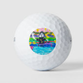 Kinder kunstwerk keepsake kunstfoto Dad Vaderdag Golfballen (Voorkant)
