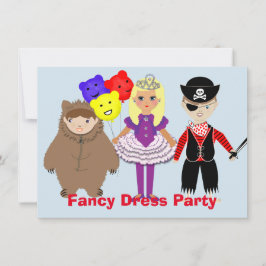 Kinder Kute Fancy Dress-partij Kaart