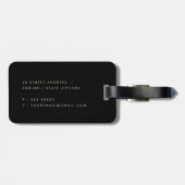 KINDER KUTE PERSONALISEERDE BLUE KRAFT BABY FROG BAGAGELABEL (Achterkant horizontaal)