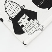 Kinder kutwarmen van thee-cacao warme chocolade-Mo Fleece Deken (Hoek)