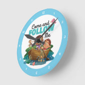 Kinder kwartelmuurklok ronde klok (Hoek)