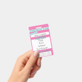 Kinder Label voor medische waarschuwingen over voe Badge (Handheld)