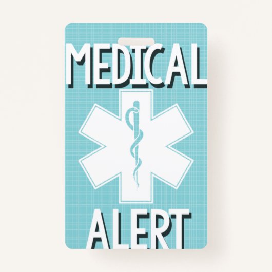 Kinder Label voor medische waarschuwingen over voe Badge (Achterkant)