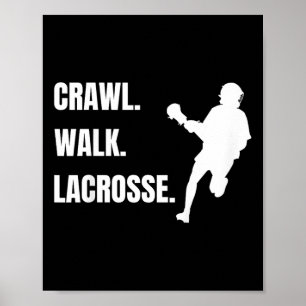 Kinder Lacrosse Kinder Crawl Walk Lacrosse Jongens Poster