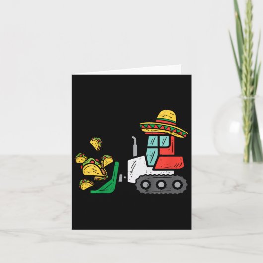 Kinder ladingen van het Kind Ba Tacos Bulldozer Ci Kaart (Voorkant)