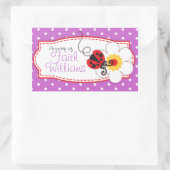 kinder ladybug book bord of ID name sticker (Tas)