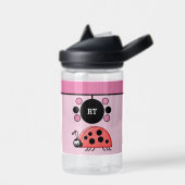 Kinder ladybugs voegen initialen toe roze CamelBak Waterfles (Links)