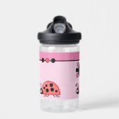 Kinder ladybugs voegen initialen toe roze CamelBak Waterfles (Voorkant)