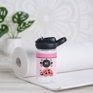 Kinder ladybugs voegen initialen toe roze CamelBak Waterfles
