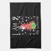 Kinder lama 2 jaar oud roze lama 2e verjaardag theedoek (Verticaal)