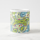 Kinder landschapspatroon grote koffiekop (Voorkant)