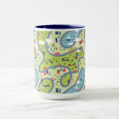 Kinder landschapspatroon mok (Midden)