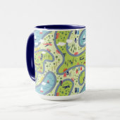 Kinder landschapspatroon mok (Voorkant links)