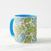 Kinder landschapspatroon mok (Voorkant links)