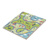 Kinder landschapspatroon tegeltje (Zijkant)