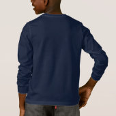 Kinder lange hoes Navy WG T-shirt (Achterkant)