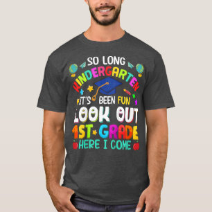 Kinder Lange Kindergarten 1e klas hier kom ik hale T-shirt