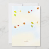 Kinder Leaf Play verjaardagsfeestje Kaart (Achterkant)