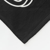 Kinder leerkracht terug naar school 3e klas typogr fleece deken (Hoek)