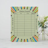 Kinder leeslogboek Homeschool leesboeken (Staand voorkant)