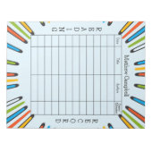 Kinder leeslogboek Homeschool leesboeken Notitieblok (Voorkant)