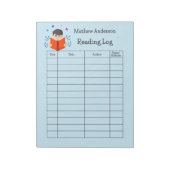 Kinder leeslogboek Homeschool leesboeken Notitieblok (Linkerzijde)