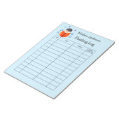 Kinder leeslogboek Homeschool leesboeken Notitieblok (Schuin)