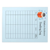 Kinder leeslogboek Homeschool leesboeken Notitieblok (Voorkant)