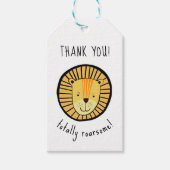 Kinder leeuw volledig Roarsome Oerwoud Dank je wel Cadeaulabel (Voorkant)