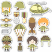 Kinder legerSticker Sticker (Voorkant)