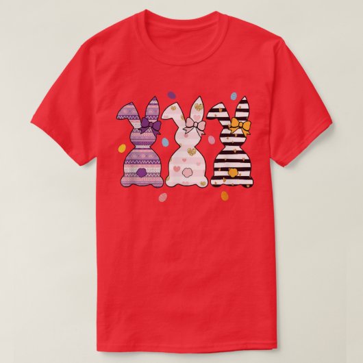Kinder Leopard Cheetah Pset Bunny Rabbit Funny Eas T-shirt (Design voorkant)