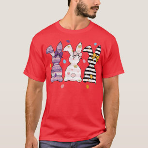 Kinder Leopard Cheetah Pset Bunny Rabbit Funny Eas T-shirt