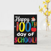 Kinder lerarengift 100ste schooldag kaart (Gele Bloem)