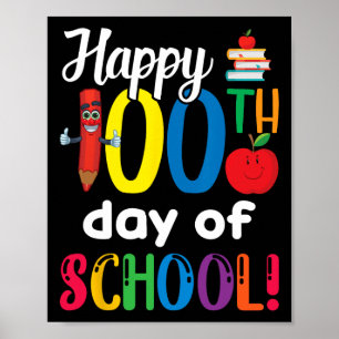 Kinder lerarengift 100ste schooldag poster