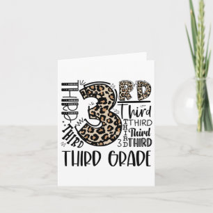 Kinder lerares CK naar school derde klas Leopard T Kaart