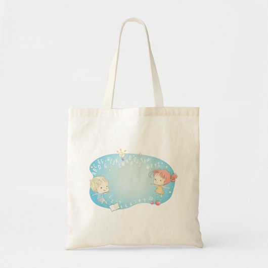 Kinder leren tote bag (Voorkant)