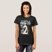 Kinder Lets Pawty Ik ben 2 Puppy Dog 2e Verjaardag T-shirt (Voorkant volledig)