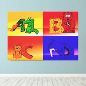 kinder letters omwikkeld canvas (Insitu (Houten vloer))