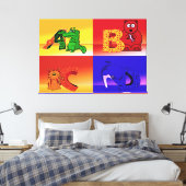 kinder letters omwikkeld canvas (Insitu (Slaapkamer))