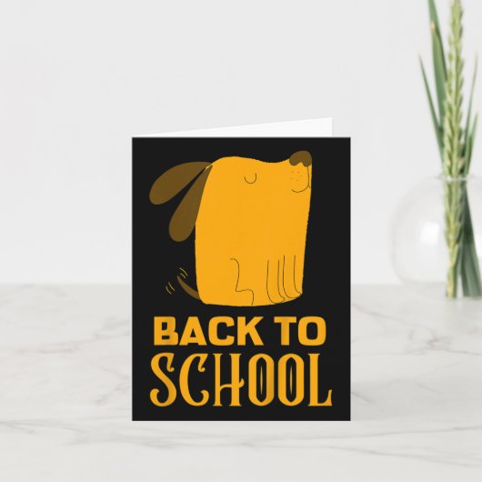 Kinder leuk terug naar school outfits voor jongens kaart (Voorkant)