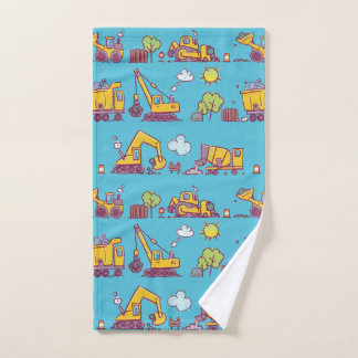 Kinder Leuke Bouwplaats & Voertuigen Handdoek