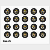Kinder leuke bowling verjaardagsfeestje ik ben 8 d ronde sticker (Vel)