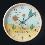Kinder Leuke en Magische Oceaan Zeemeermin Meisjes<br><div class="desc">Deze schattige en grillige kinder klok heeft een onder het zee magische zeemeermin en blauwe staart. De klok kan worden gepersonaliseerd met uw meisjesnaam,  het perfecte geschenk voor elke zeemeerminnenliefhebber,  geweldig decor voor een kinder kamer of babymeisjeskwekerij.</div>