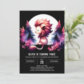 Kinder Leuke Leeuwenverjaardag Kaart (Staand voorkant)