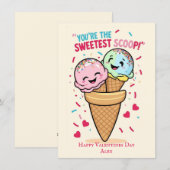 Kinder leuke Valentijnsdag Feestdagenkaart (Voorkant / Achterkant)